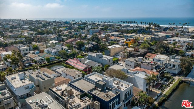 an aerial view of a city