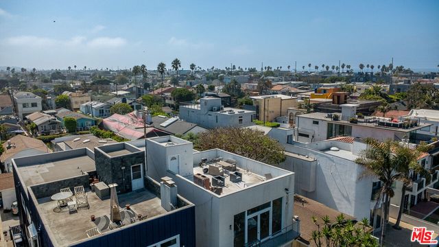 a view of a lake with a city