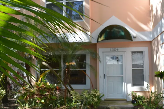 a view of a door of the house