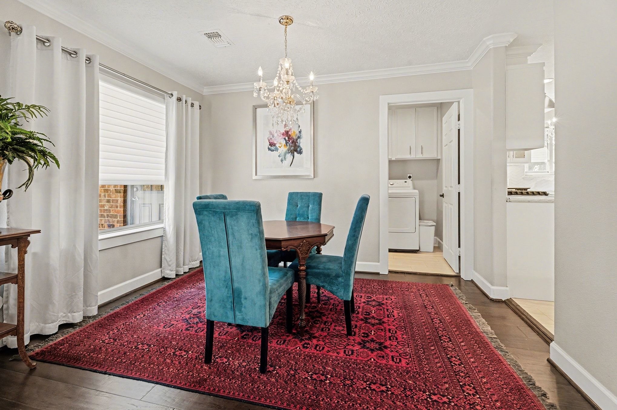 3409 Winter Lane Baytown, TX 77521 - Photo 12 of 44 a view of a dining room with furniture window and wooden floor