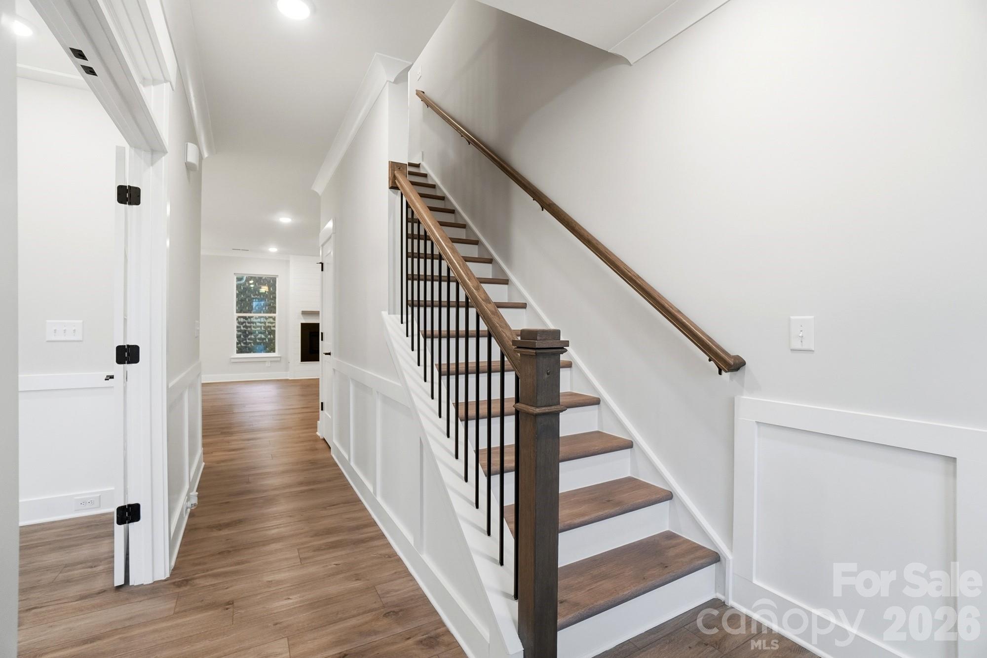 111 Longwood Road Mooresville, NC 28115 - Photo 21 of 47 a view of a hallway with wooden floor and entryway