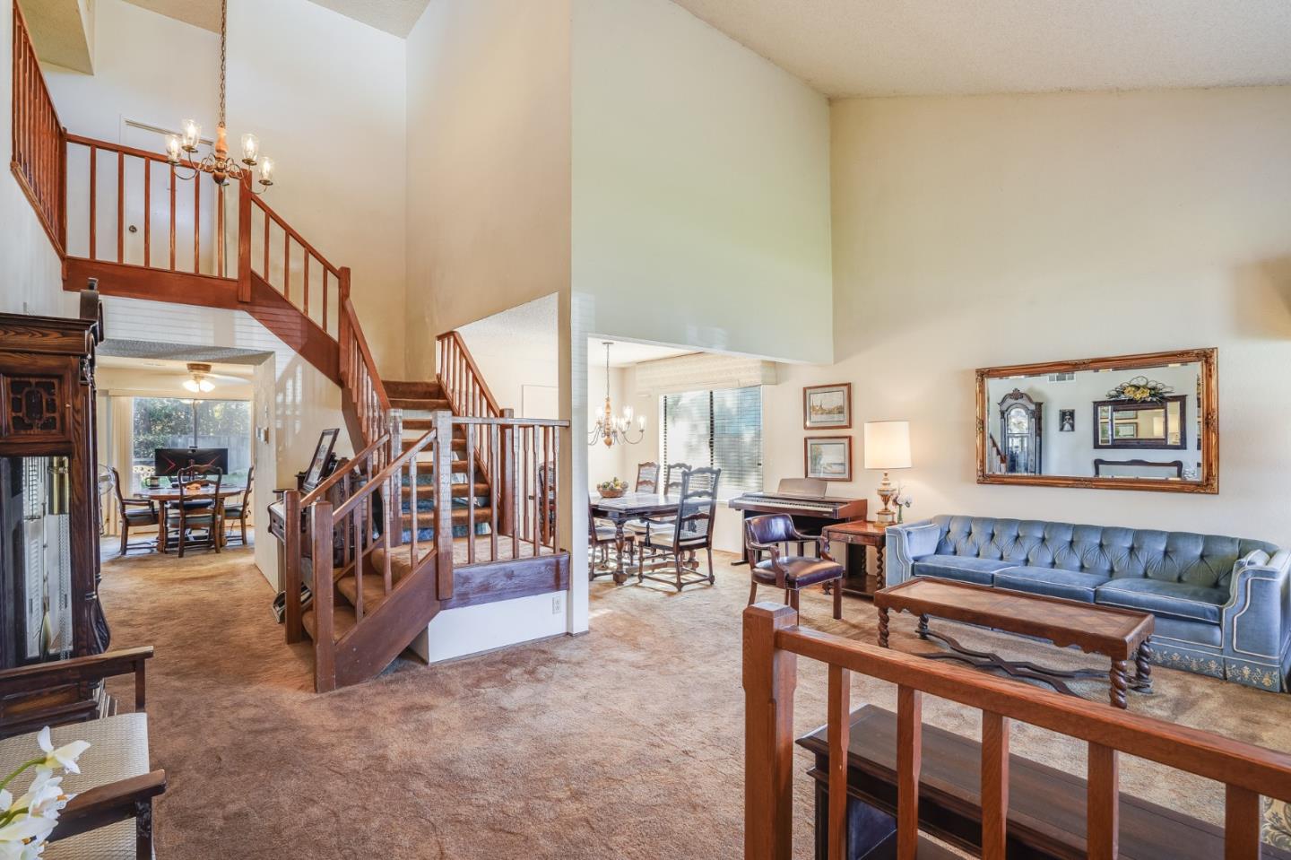 2838 Mantis Drive San Jose, CA 95148 - Photo 5 of 48 a view of a livingroom with furniture and stairs