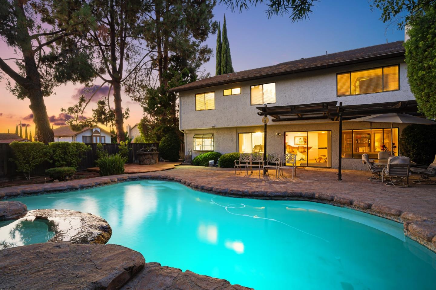 2838 Mantis Drive San Jose, CA 95148 - Photo 41 of 48 a view of a house with swimming pool and a yard