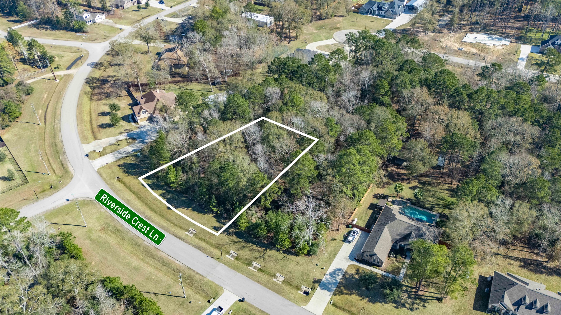 a view of a yard with potted plants