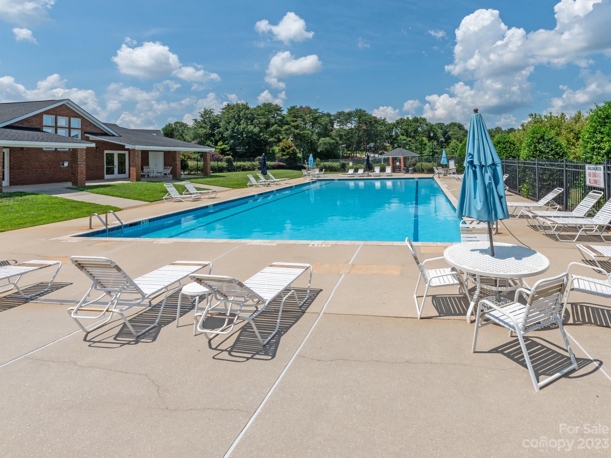 684 Beacon Knoll Lane Fort Mill, SC 29708 - Photo 43 of 46 a view of swimming pool with seating space and barbeque oven