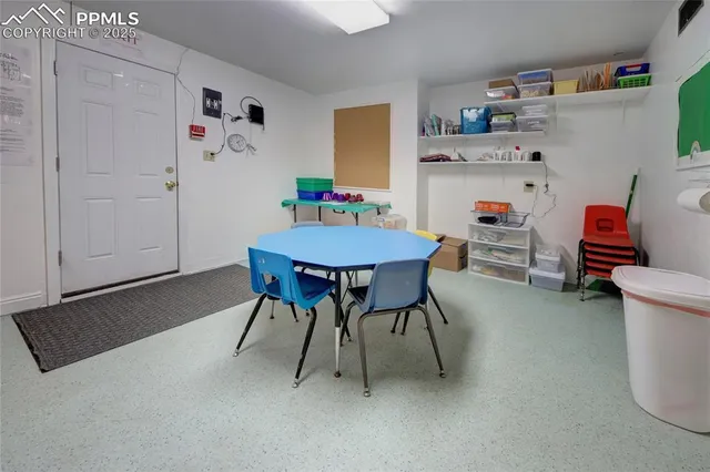 a workspace with furniture and a workspace