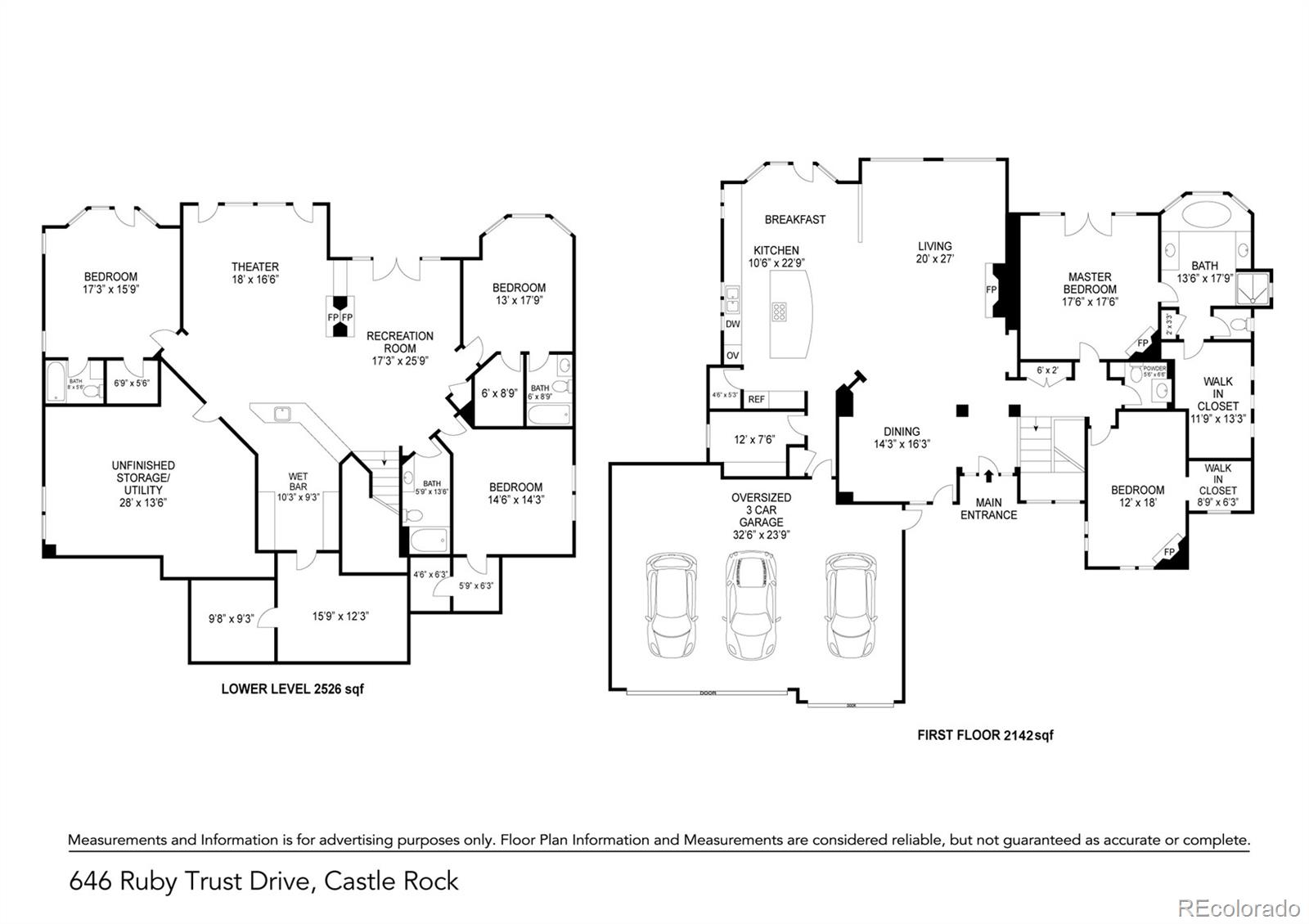646 Ruby Trust Drive Castle Rock, CO 80108 - Photo 35 of 35 a black white and white photo of a