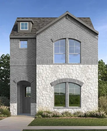 a front view of a house