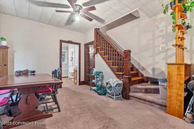 a room with furniture