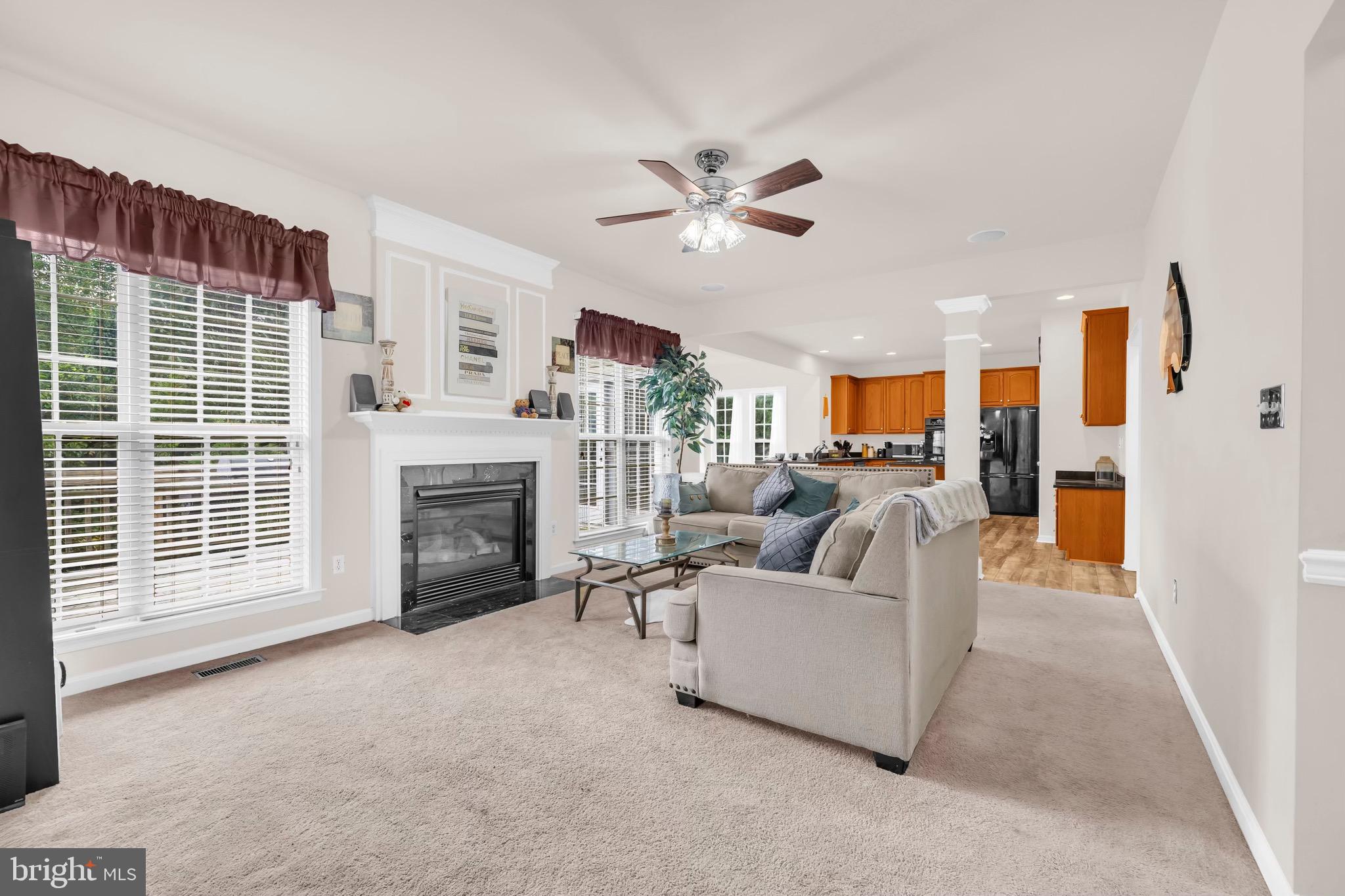 12 Evan Court Brunswick, MD 21758 - Photo 14 of 39 a living room with furniture and a fireplace