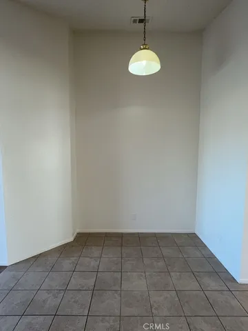 an empty room with closet
