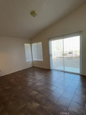 an empty room with closet