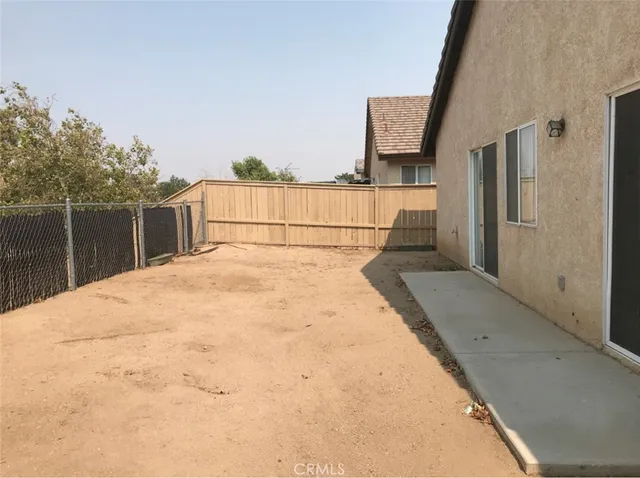 a backyard of a house
