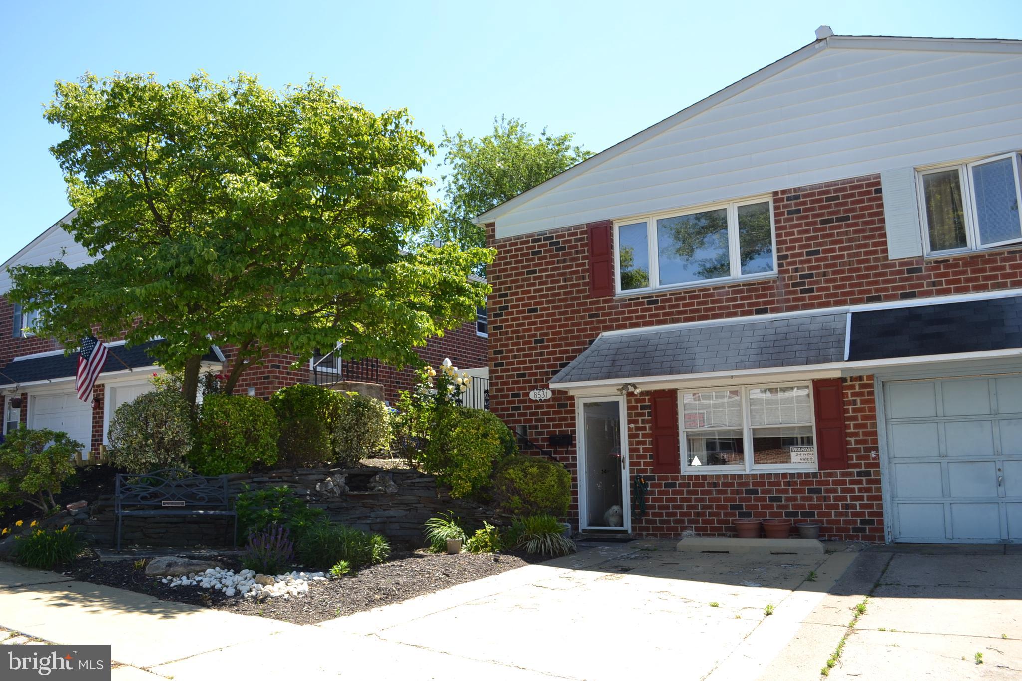 8531 Ridgeway Street Philadelphia, PA 19111 - Photo 1 of 44 Front garden with pond
