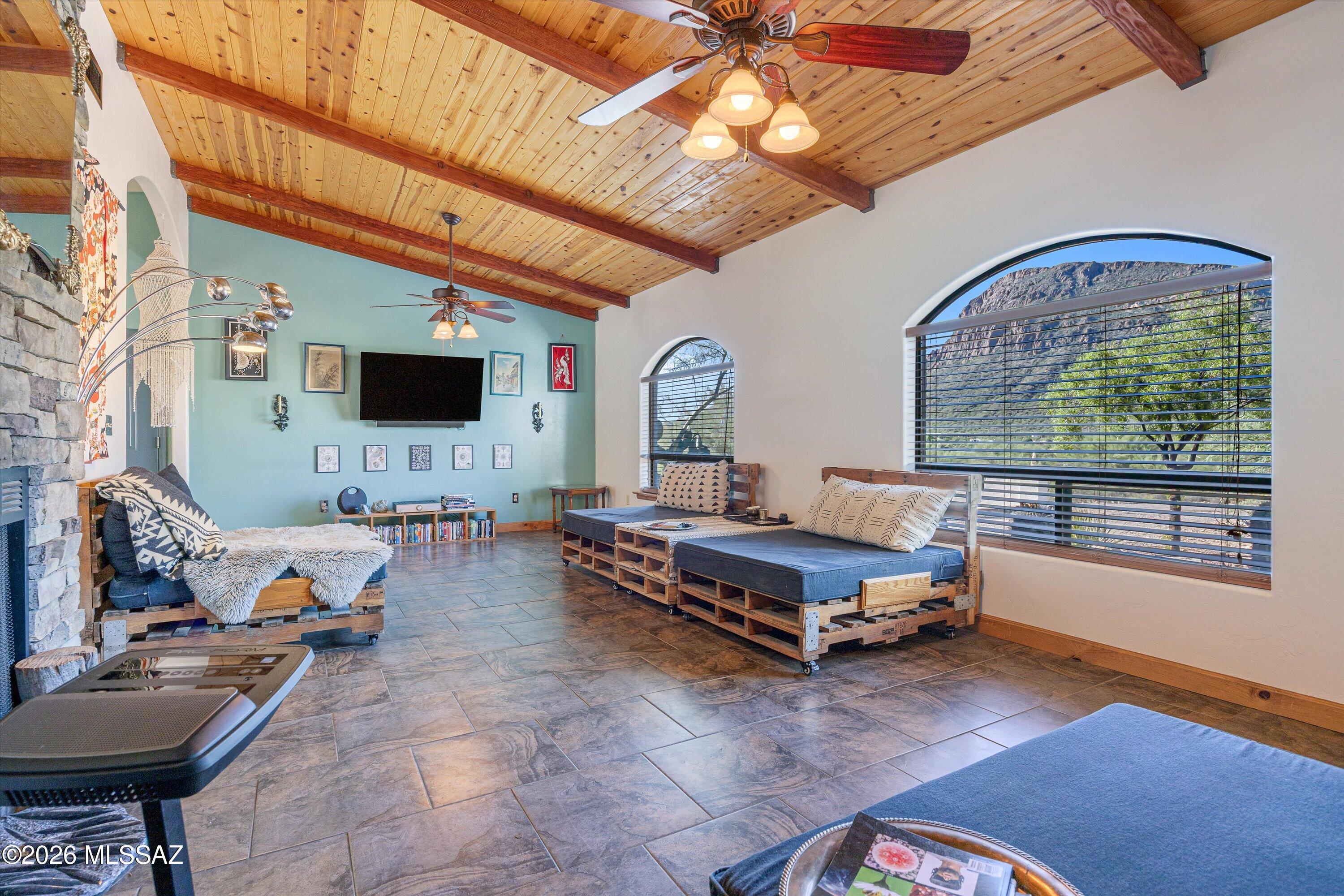 4155 West Coyote Ridge Trail Tucson, AZ 85746 - Photo 6 of 38 View of Cat Mountain view from liv rm