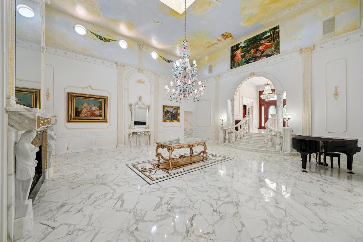 15360 Karl Avenue Monte Sereno, CA 95030 - Photo 2 of 10 a living room with furniture and a chandelier