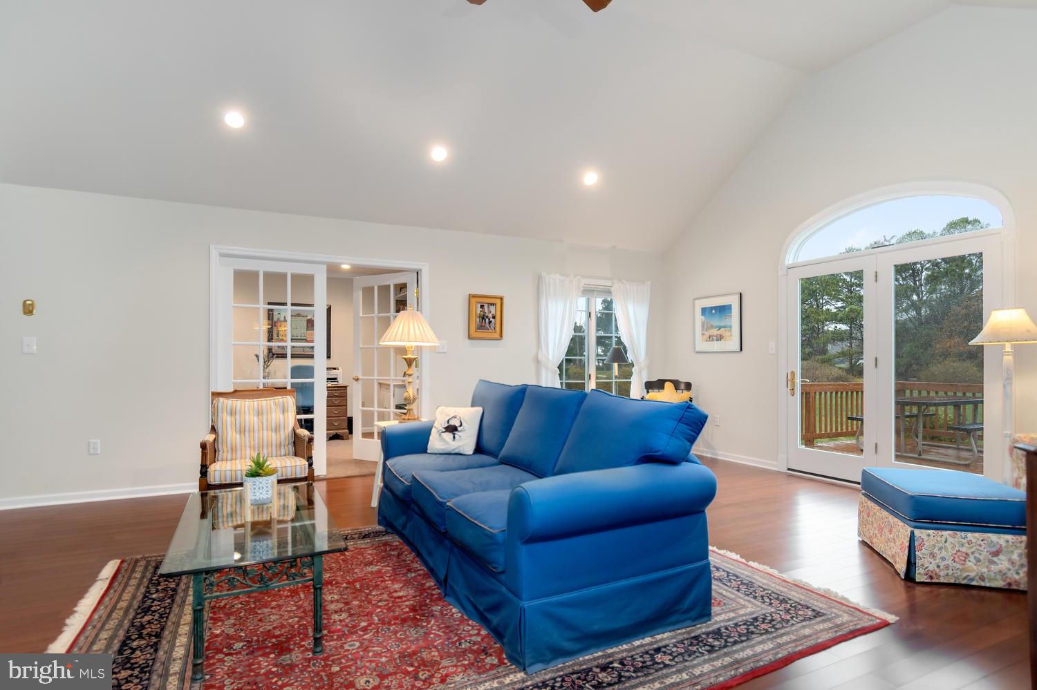 22572 Indian Point Road Bozman, MD 21612 - Photo 8 of 39 Great room w/new recessed lights, lam. wood floors