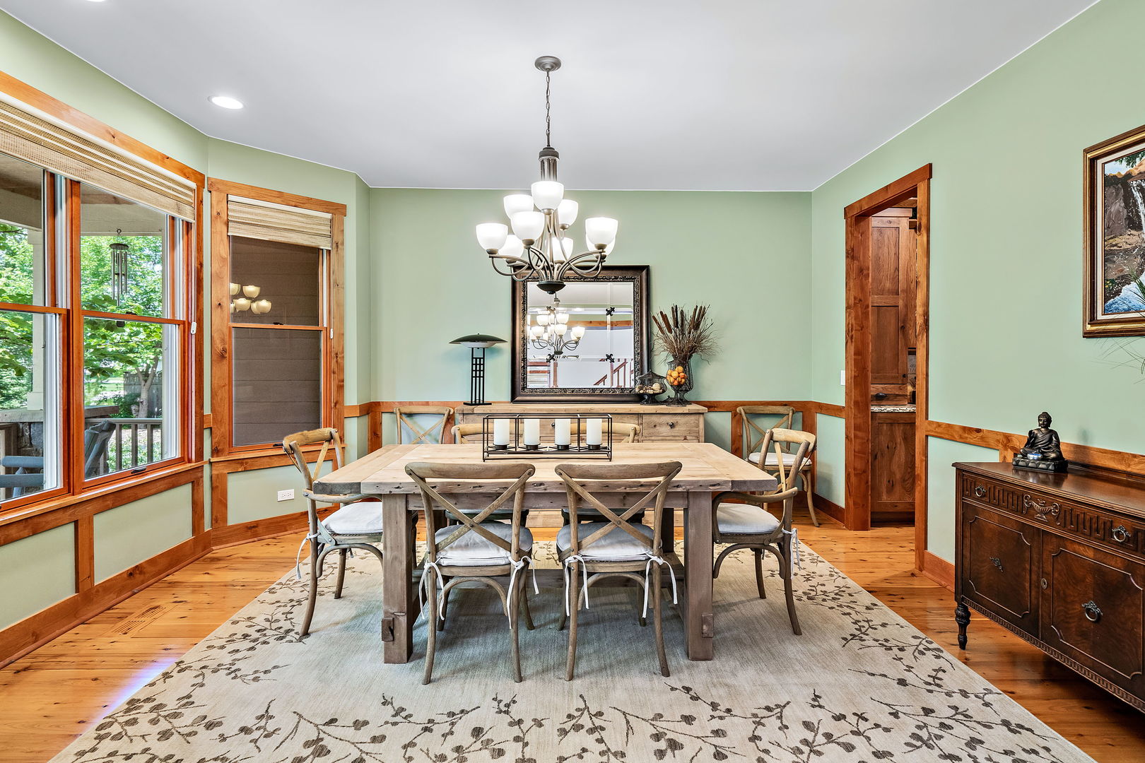 4511 Cumnor Road Downers Grove, IL 60515 - Photo 15 of 42 a view of a dining room with furniture window and wooden floor