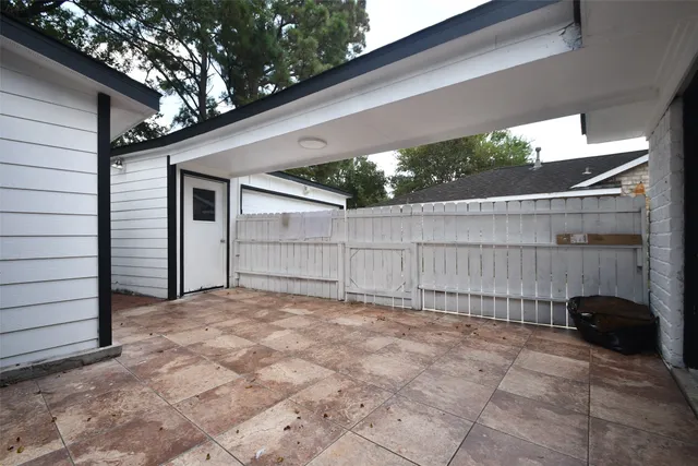 a view of backyard and tree
