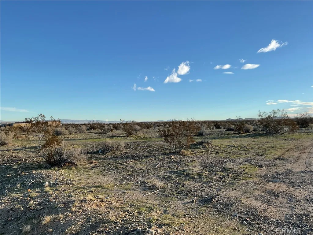 2 Buffalo Trail Helendale, CA 92342 - Photo 2 of 9 a view of a dry yard with wooden fence