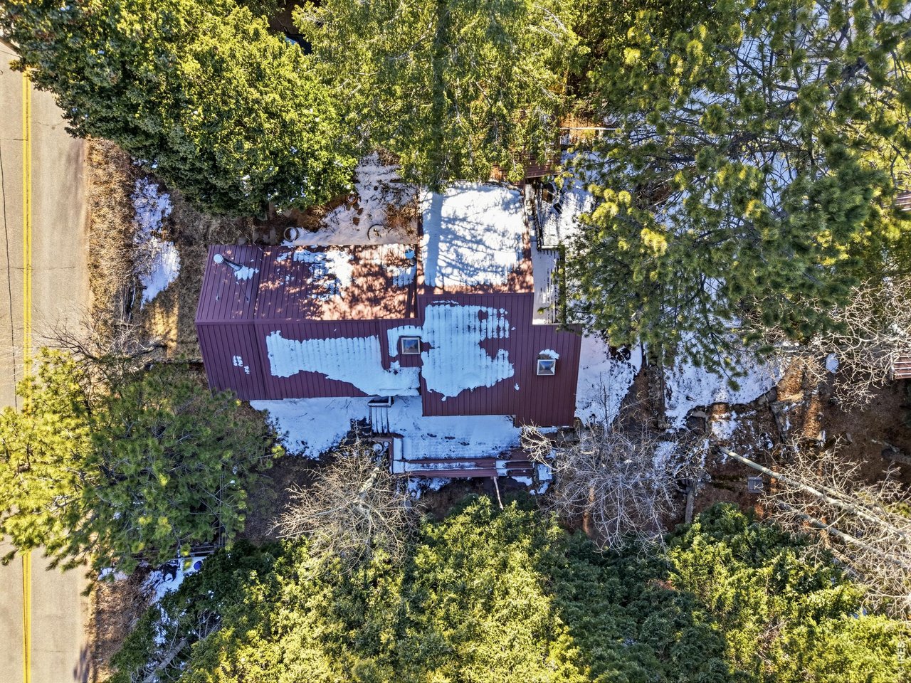 2476 Riverside Drive Lyons, CO 80540 - Photo 40 of 42 an aerial view of a house with a yard