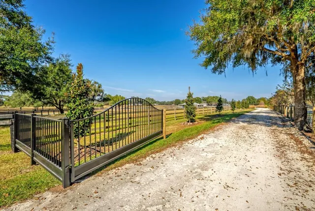 a view of a swimming pool with an ocean view