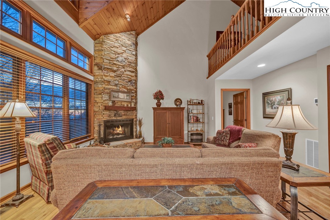 121 Spruce Hollow Road Beech Mountain, NC 28604 - Photo 49 of 50 a view of living room with furniture