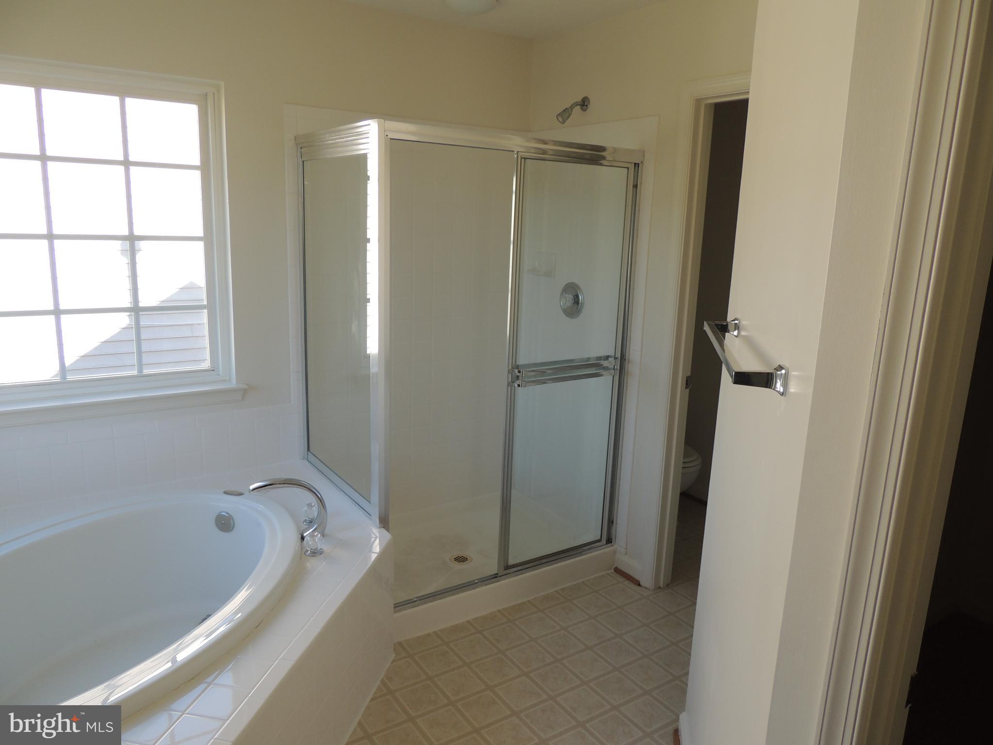 17676 Hampstead Ridge Court Dumfries, VA 22026 - Photo 15 of 22 a bathroom with a tub a window and a shower