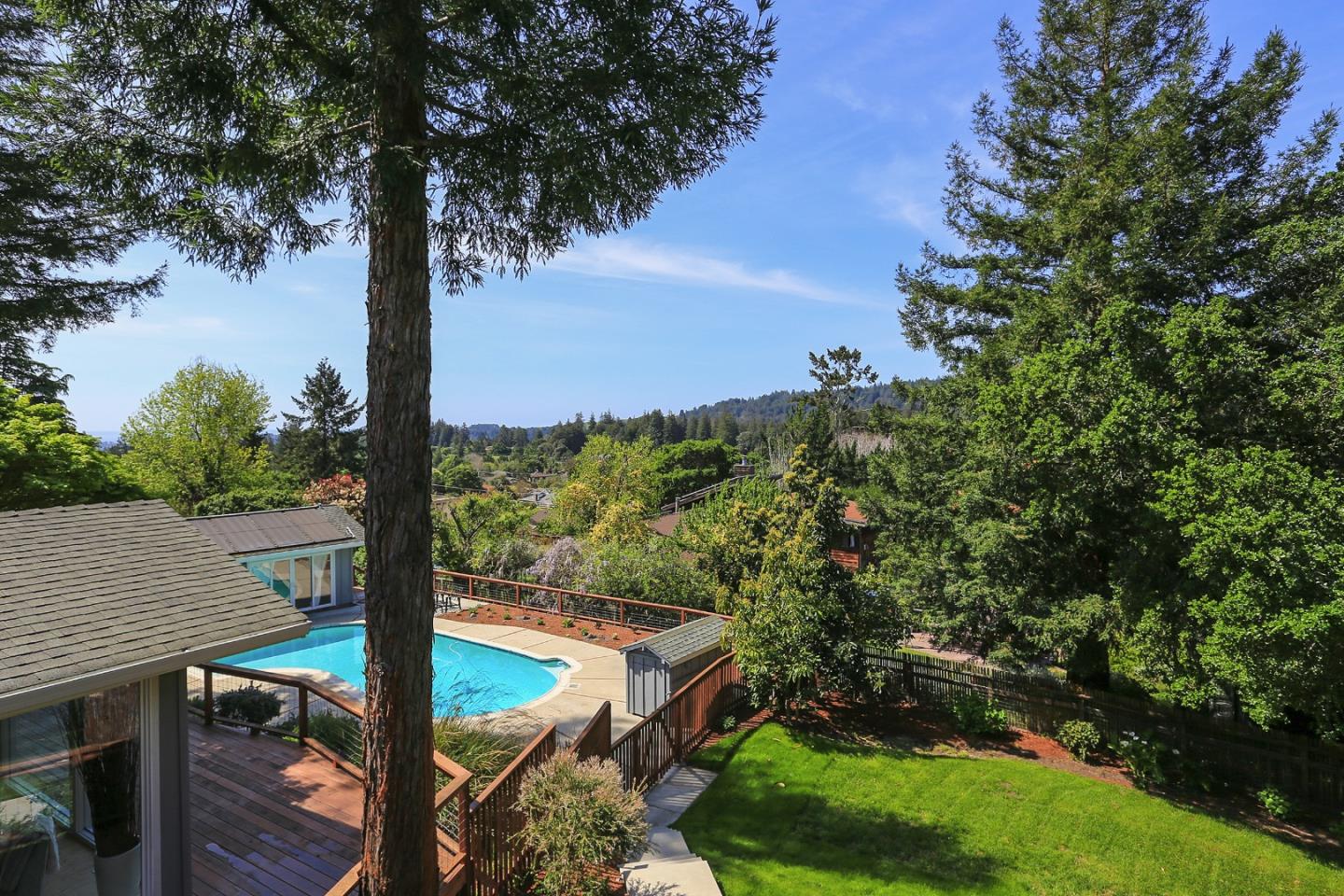 424 Sims Road Santa Cruz, CA 95060 - Photo 28 of 37 a view of a balcony with mountain view