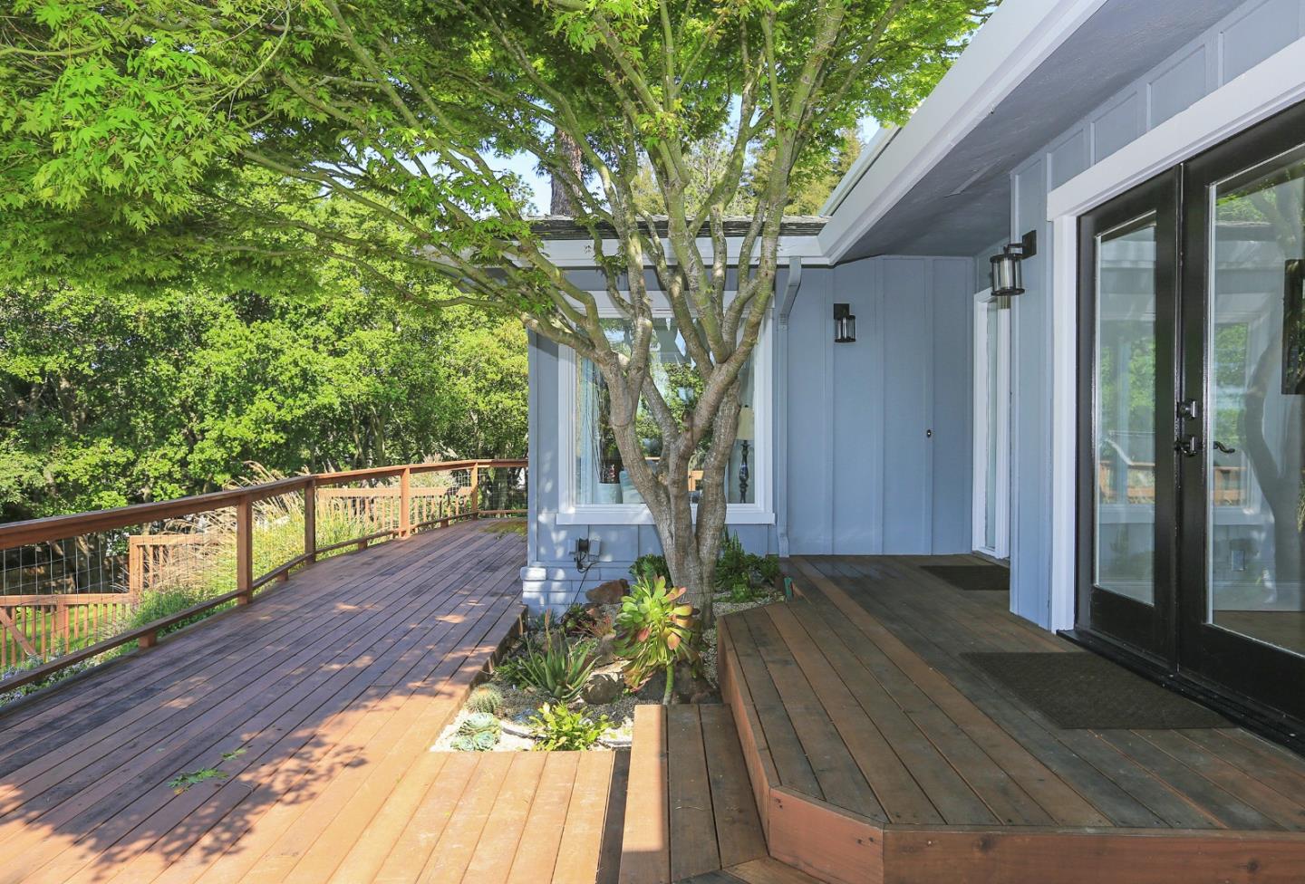 424 Sims Road Santa Cruz, CA 95060 - Photo 3 of 37 a view of a balcony with wooden floor