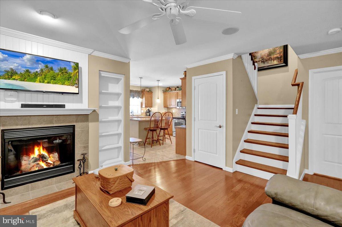 Cozy living space with inviting warmth.