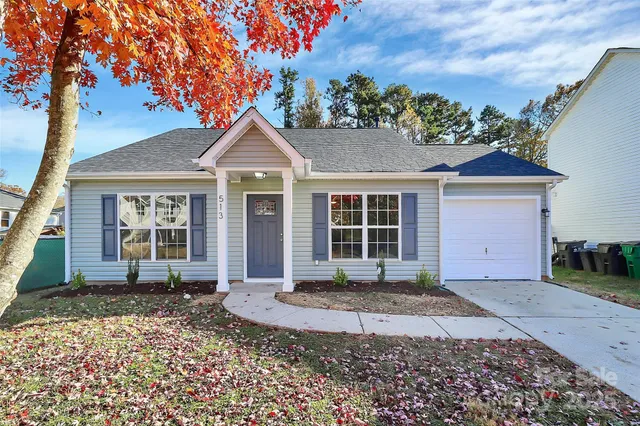 front view of a house with a porch