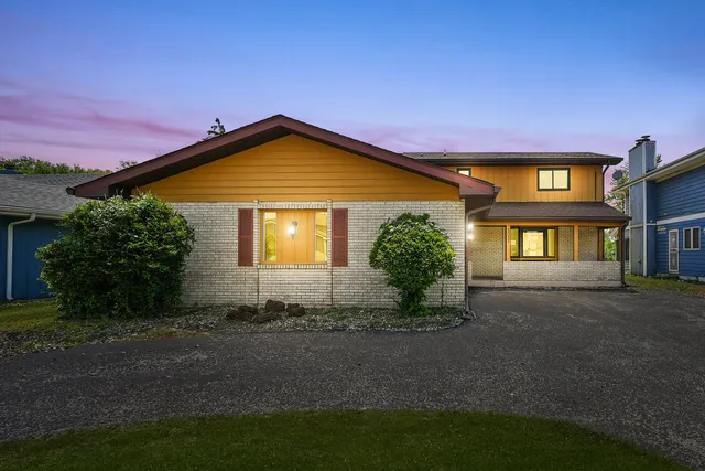 a front view of a house