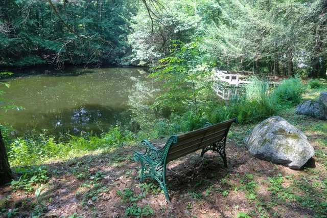 a view of a chairs and tables in patio
