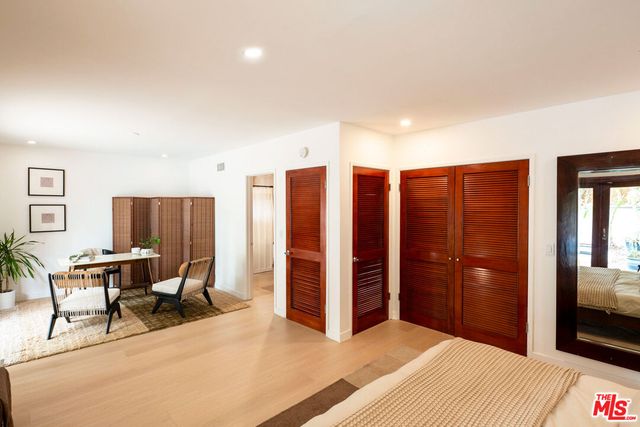 a workspace with furniture