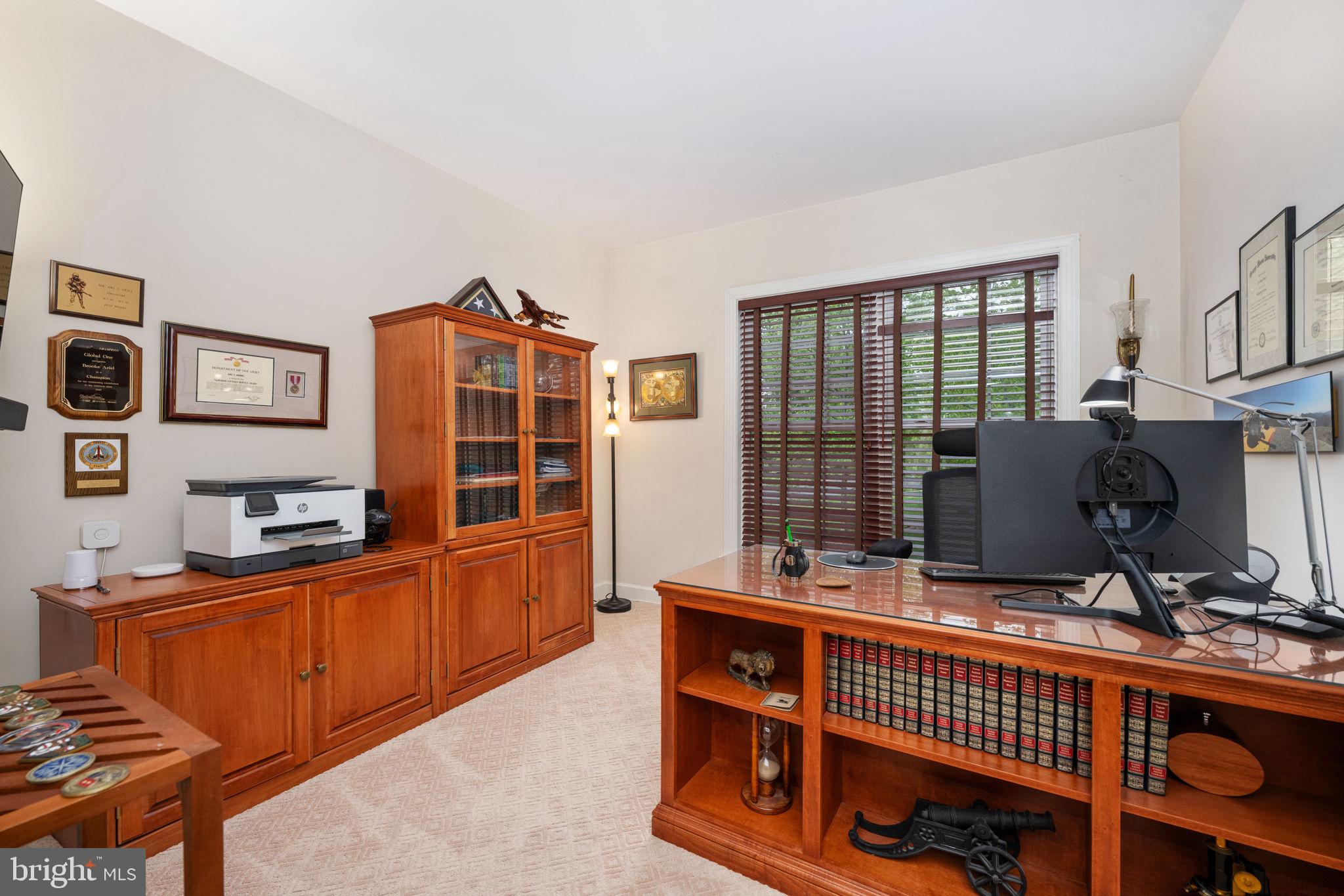 14541 Old Mill Road Centreville, VA 20121 - Photo 23 of 109 Elegant home office with rich wood accents.
