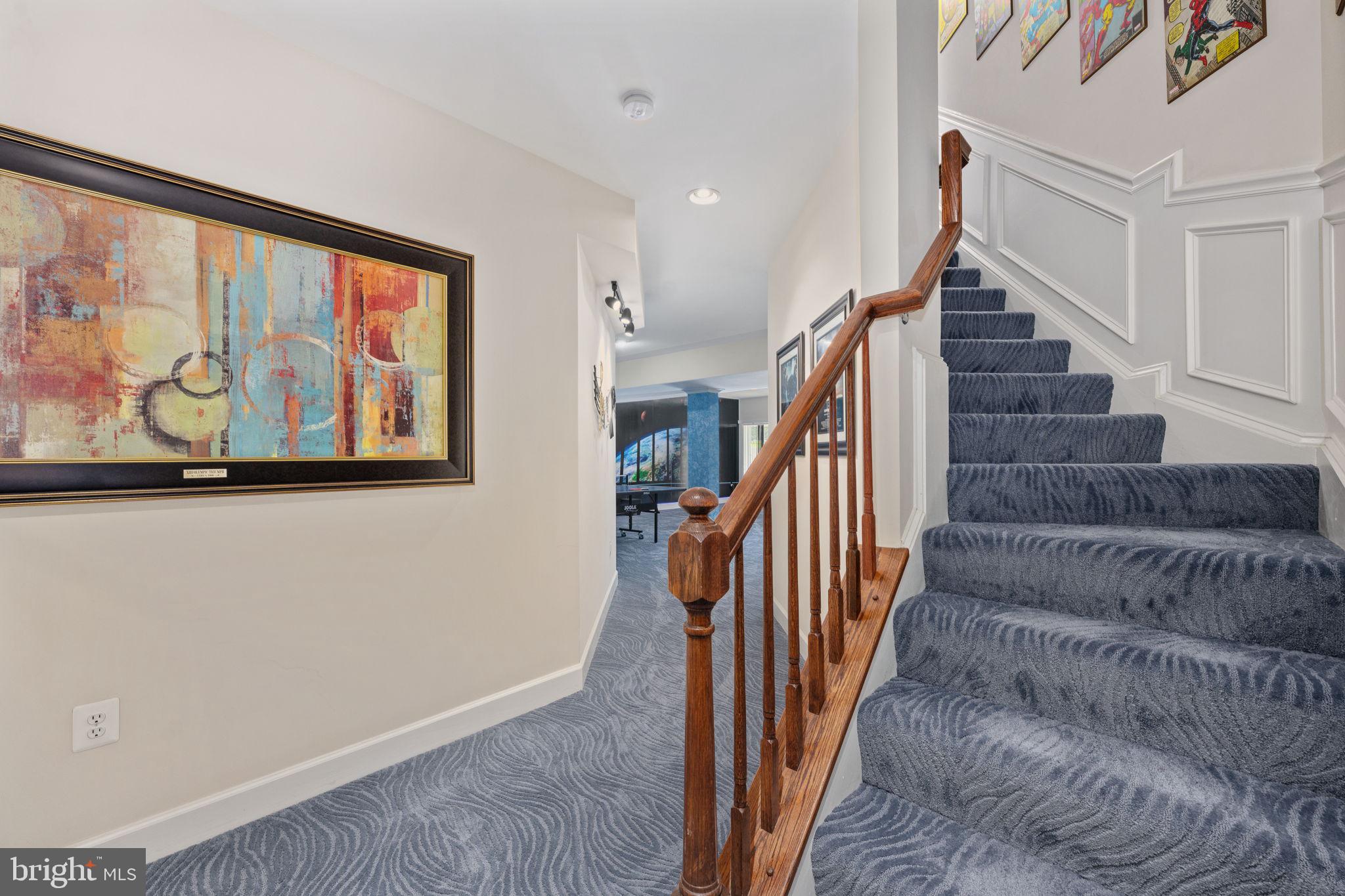14541 Old Mill Road Centreville, VA 20121 - Photo 76 of 109 Inviting staircase with artistic flair.
