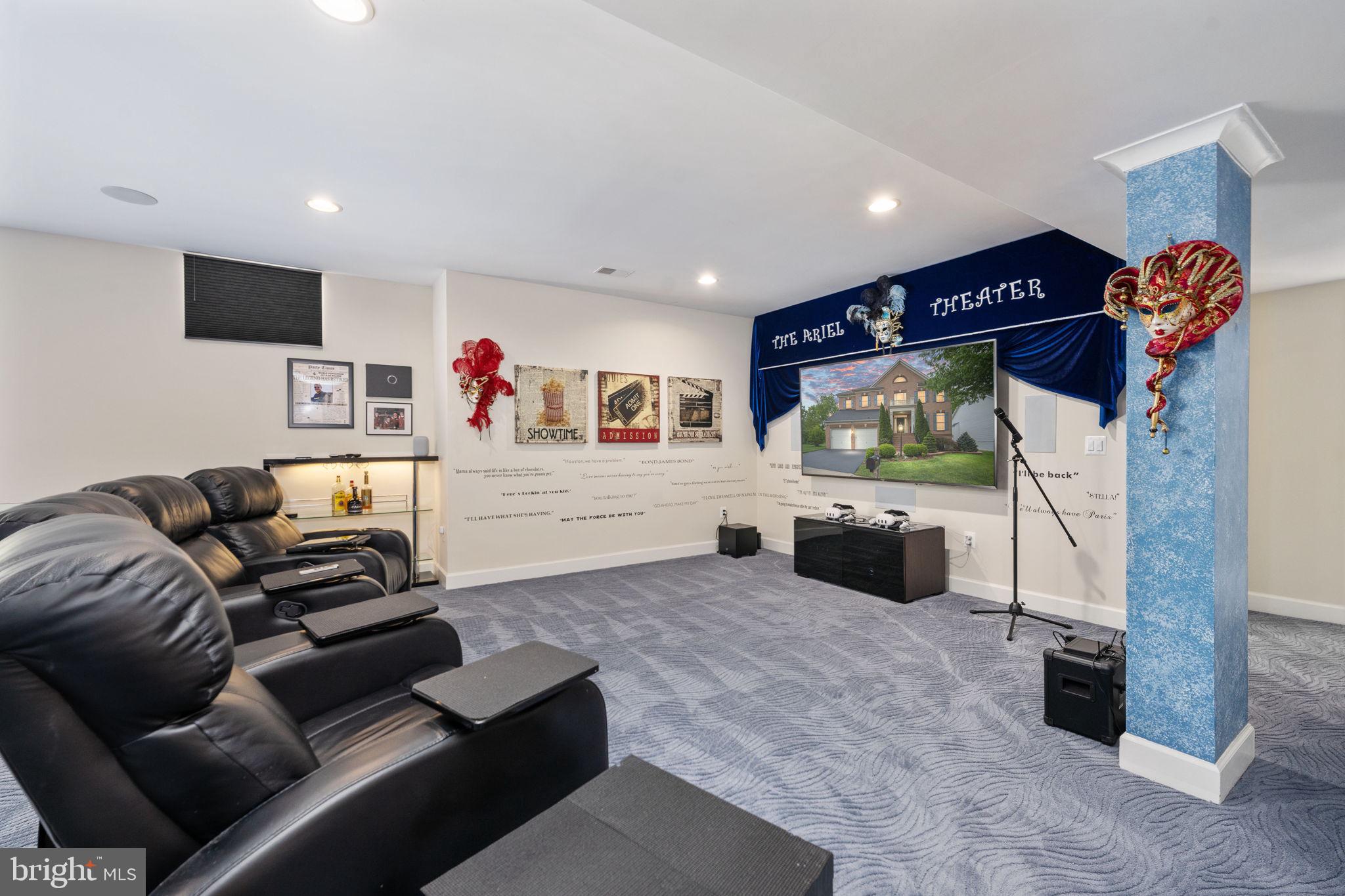 14541 Old Mill Road Centreville, VA 20121 - Photo 79 of 109 Home Theater: A Cinematic Escape