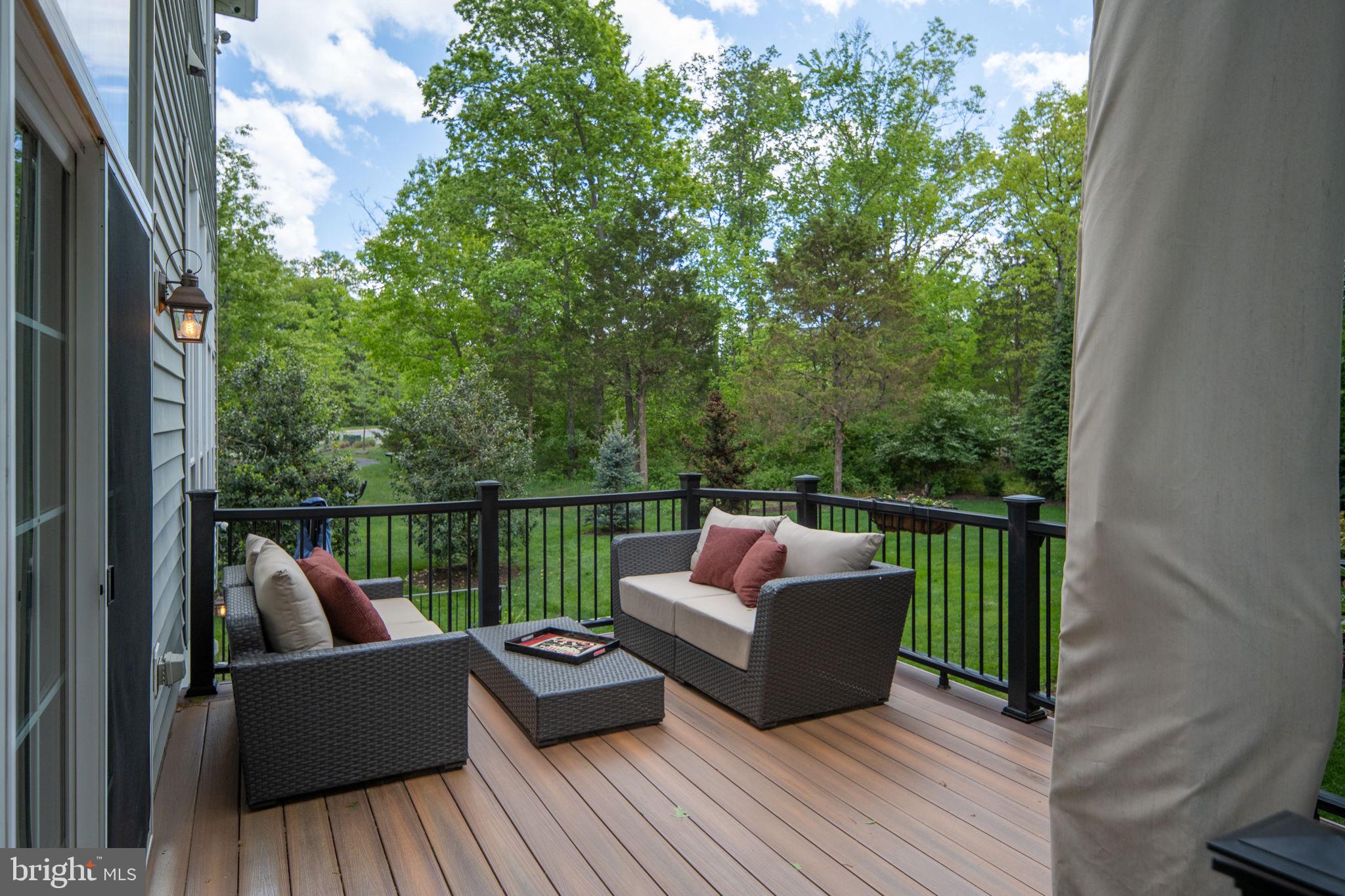 14541 Old Mill Road Centreville, VA 20121 - Photo 95 of 109 Serene deck with lush green backdrop.