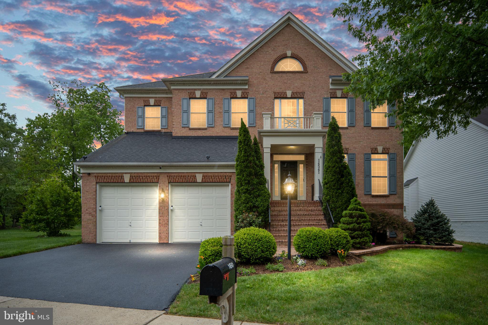 14541 Old Mill Road Centreville, VA 20121 - Photo 100 of 109 Charming brick home at sunset glow.