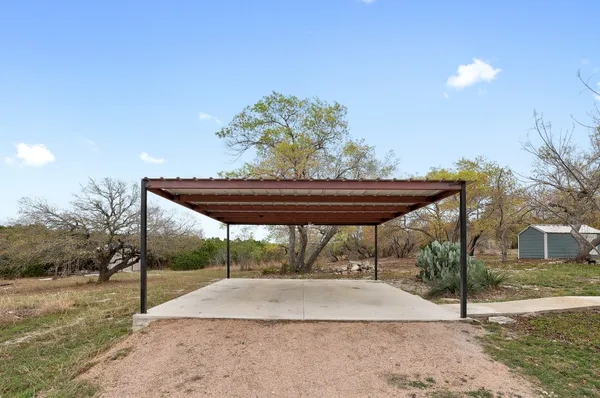a outdoor space with lots of furniture