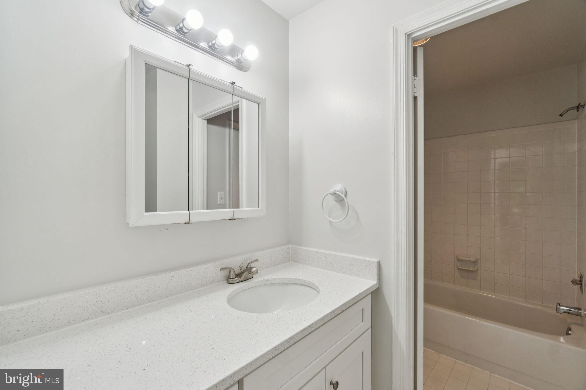 6711 Washington Boulevard, Unit C Arlington, VA 22205 - Photo 22 of 30 a bathroom with a sink and a mirror