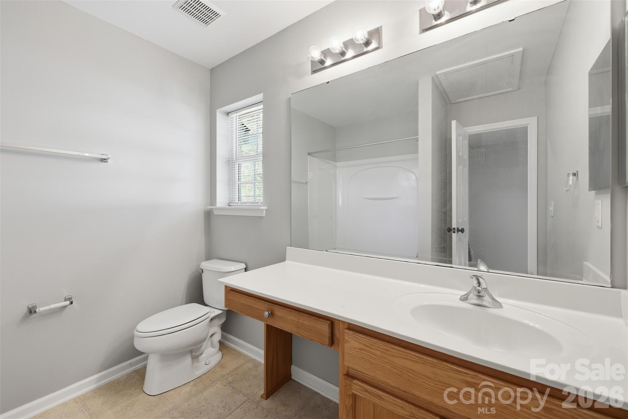 212 Primrose Walk Fort Mill, SC 29715 - Photo 25 of 37 a bathroom with a sink a toilet and a mirror