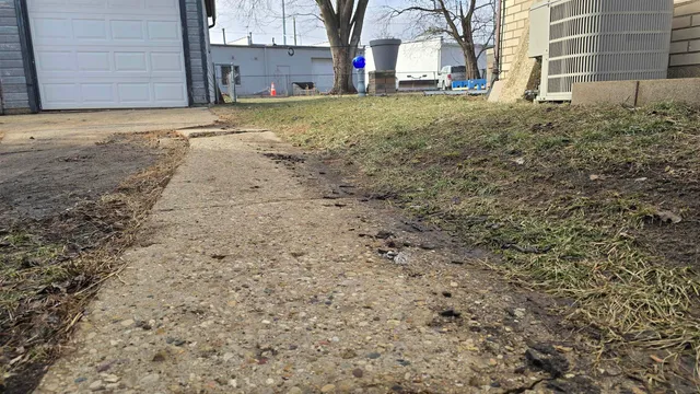 a backyard of a house