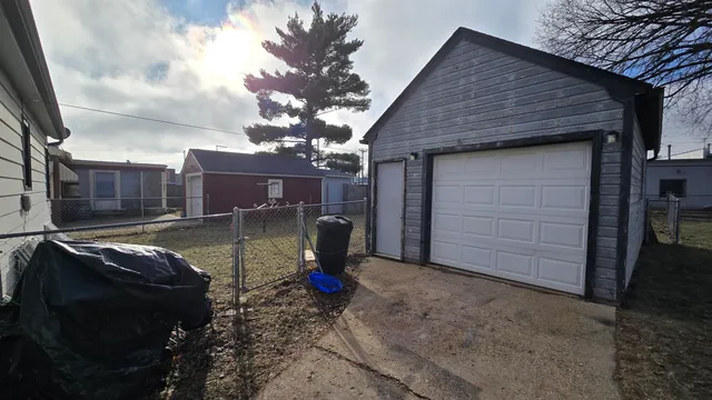 a backyard of a house