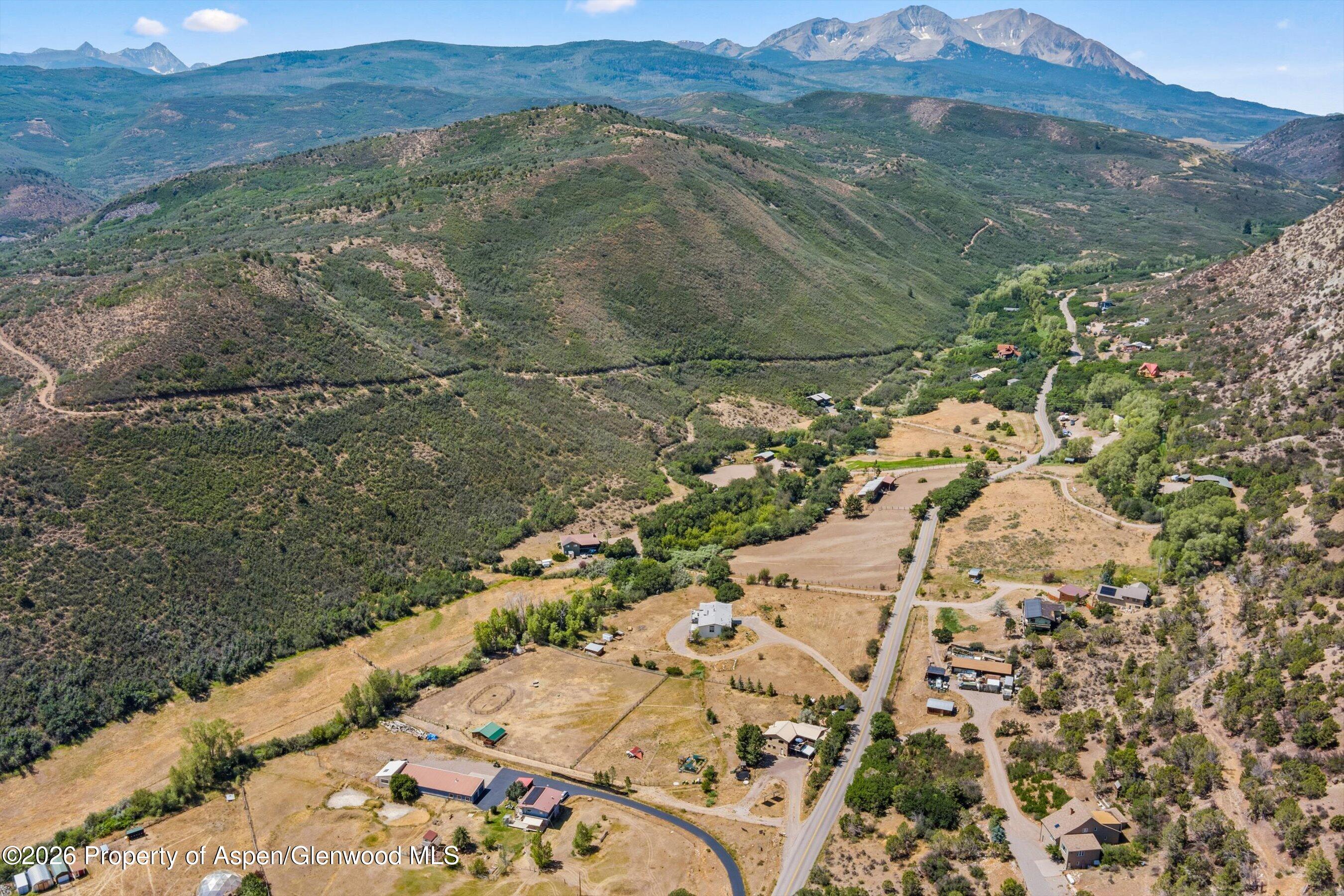 360 West Sopris Creek Road Basalt, CO 81621 - Photo 51 of 52 Aerial towards Mt. Sopris