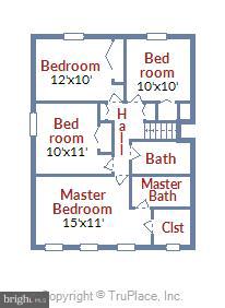 9207 Fernwood Road Bethesda, MD 20817 - Photo 40 of 41 Upper Level Floor Plan
