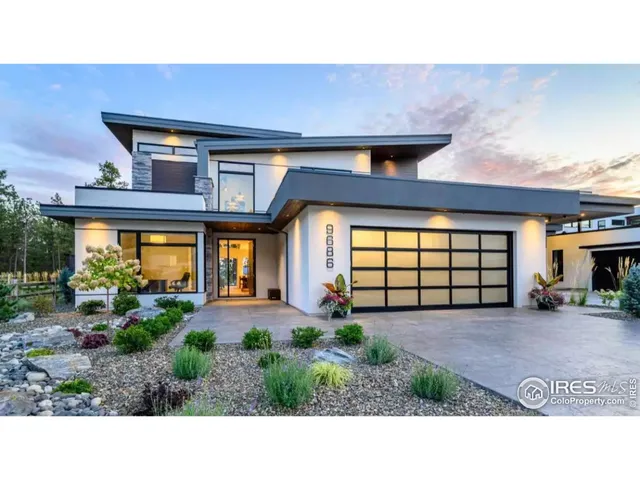 a house view with a garden space