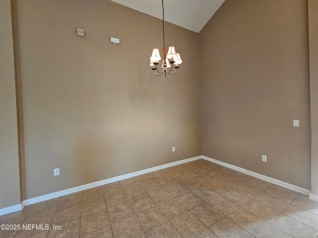 a view of a chandelier fan