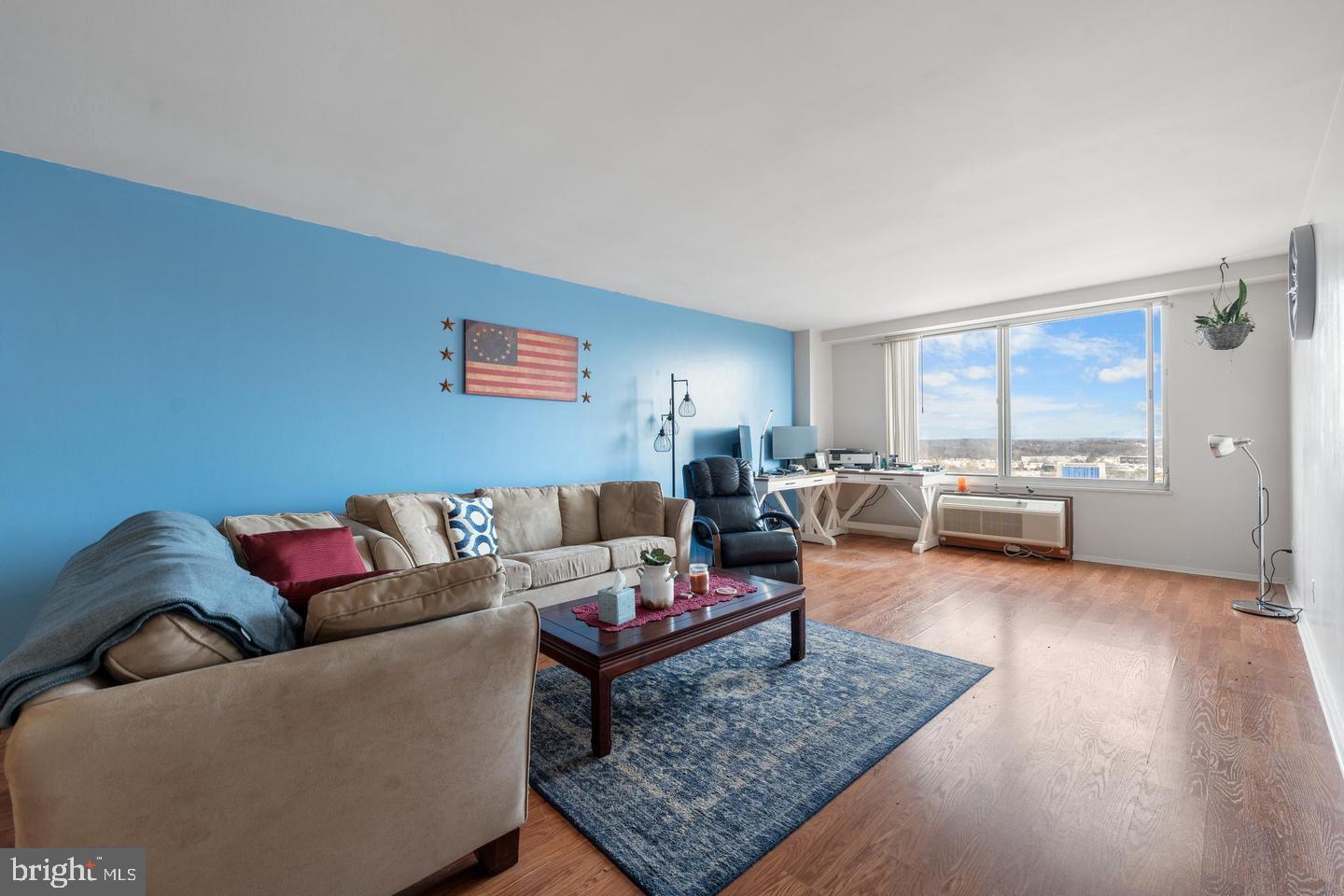 Bright living room overlooking the Rio area
